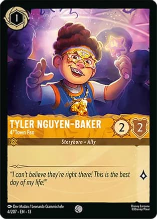 Tyler Nguyen-Baker - 4*Town Fan — Attack of the Vine! Disney Lorcana card by Dev Madan / Leonardo Giammichele