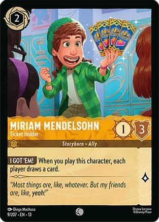 Miriam Mendelsohn - Ticket Holder — Attack of the Vine! Disney Lorcana card by Diego Machuca