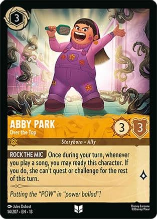 Abby Park - Over the Top — Attack of the Vine! Disney Lorcana card by Jules Dubost