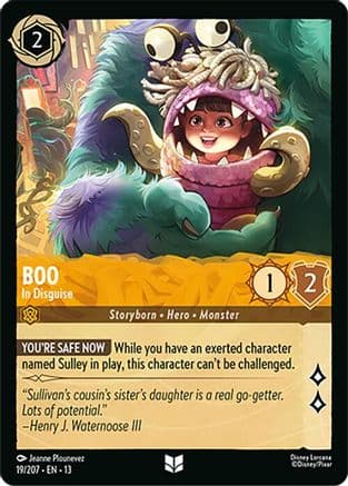 Boo - In Disguise — Attack of the Vine! Disney Lorcana card by Jeanne Plounevez