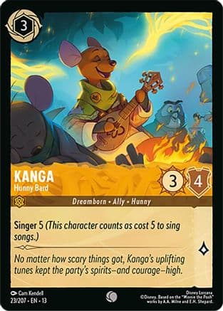 Kanga - Hunny Bard — Attack of the Vine! Disney Lorcana card by Cam Kendell