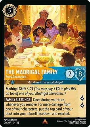 The Madrigal Family - Every Generation — Attack of the Vine! Disney Lorcana card by LadyShalirin