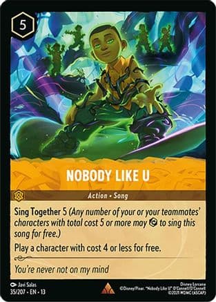 Nobody Like U — Attack of the Vine! Disney Lorcana card by Javi Salas