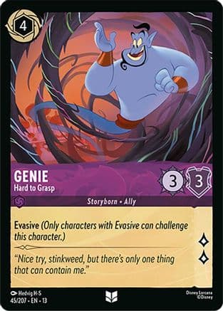 Genie - Hard to Grasp — Attack of the Vine! Disney Lorcana card by Hedvig H-S