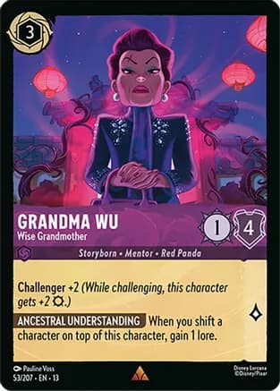 Grandma Wu - Wise Grandmother — Attack of the Vine! Disney Lorcana card by Pauline Voss