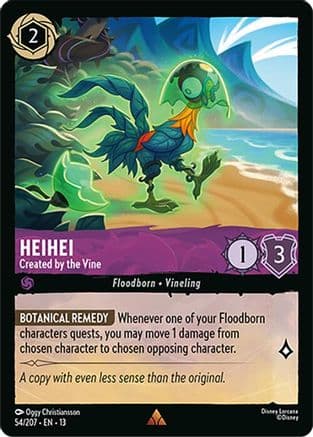 Heihei - Created by the Vine — Attack of the Vine! Disney Lorcana card by Oggy Christiansson