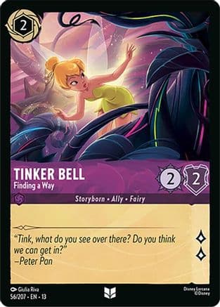 Tinker Bell - Finding a Way — Attack of the Vine! Disney Lorcana card by Giulia Riva