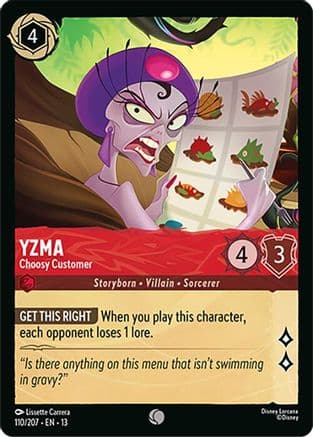 Yzma - Choosy Customer — Attack of the Vine! Disney Lorcana card by Lissette Carrera