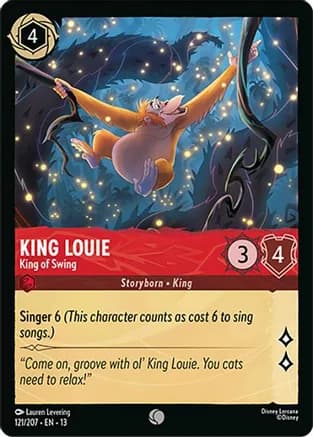 King Louie - King of Swing — Attack of the Vine! Disney Lorcana card by Lauren Levering