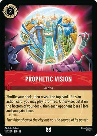 Prophetic Vision — Attack of the Vine! Disney Lorcana card by Jules Dubost