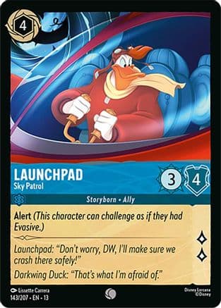 Launchpad - Sky Patrol — Attack of the Vine! Disney Lorcana card by Lissette Carrera