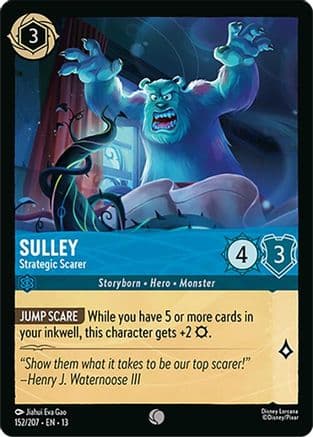 Sulley - Strategic Scarer — Attack of the Vine! Disney Lorcana card by Jiahui Eva Gao