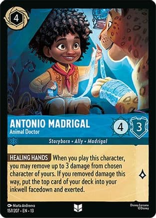 Antonio Madrigal - Animal Doctor — Attack of the Vine! Disney Lorcana card by Marta Andreeva