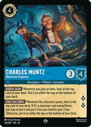 Charles Muntz - Obsessive Explorer — Attack of the Vine! Disney Lorcana card by Cristian Romero