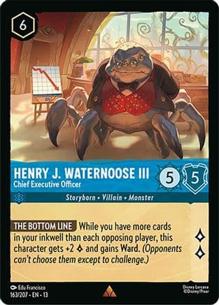 Henry J. Waternoose III - Chief Executive Officer — Attack of the Vine! Disney Lorcana card by Edu Francisco