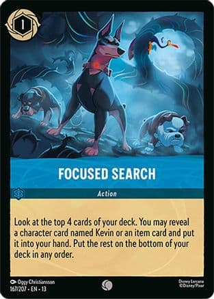 Focused Search — Attack of the Vine! Disney Lorcana card by Oggy Christiansson