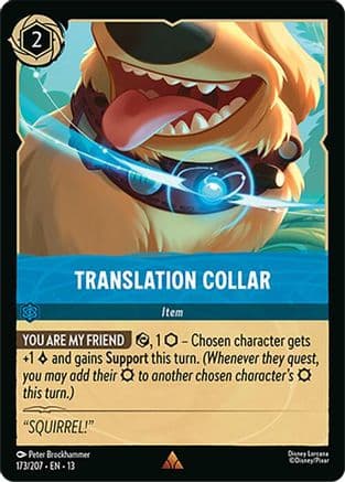 Translation Collar — Attack of the Vine! Disney Lorcana card by Peter Brockhammer