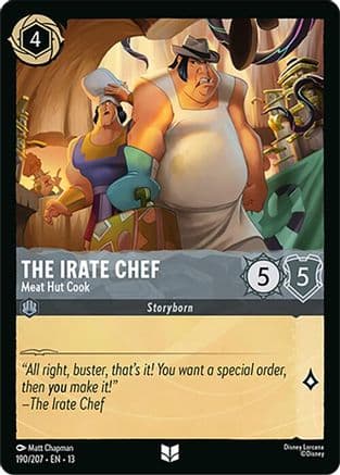 The Irate Chef - Meat Hut Cook — Attack of the Vine! Disney Lorcana card by Matt Chapman