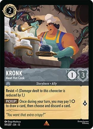 Kronk - Meat Hut Cook — Attack of the Vine! Disney Lorcana card by Diego Machuca