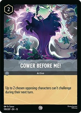 Cower Before Me! — Attack of the Vine! Disney Lorcana card by Viv Tanner