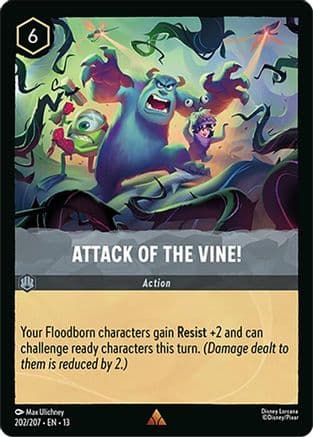 Attack of the Vine! — Attack of the Vine! Disney Lorcana card by Max Ulichney
