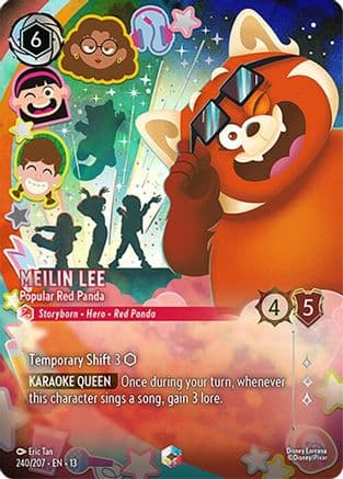 Meilin Lee - Popular Red Panda (Enchanted) — Attack of the Vine! Disney Lorcana card by Koni