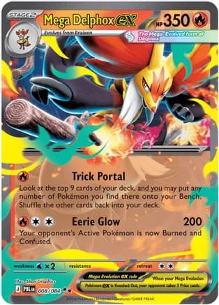 Mega Delphox ex — ME05: Pitch Black