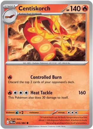 Centiskorch — ME05: Pitch Black Pokémon TCG card by Kouki Saitou