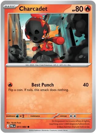 Charcadet — ME05: Pitch Black Pokémon TCG card by Ryuta Fuse