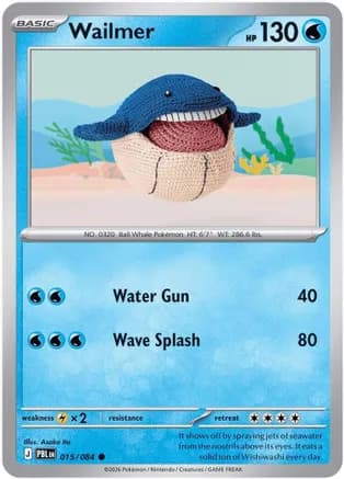 Wailmer — ME05: Pitch Black Pokémon TCG card by Asako Ito