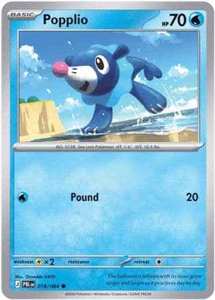 Popplio — ME05: Pitch Black Pokémon TCG card by Oswaldo KATO
