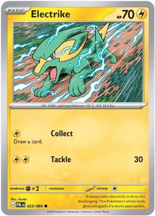 Electrike — ME05: Pitch Black Pokémon TCG card by Dsuke