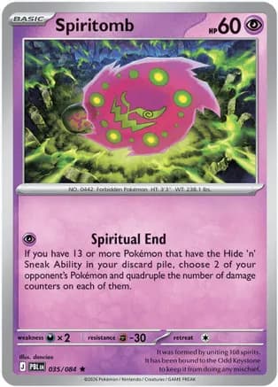 Spiritomb — ME05: Pitch Black Pokémon TCG card by danciao