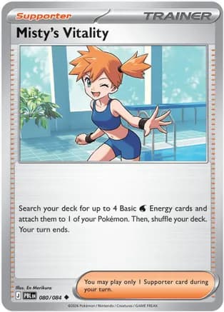 Misty's Vitality - 080/084 — ME05: Pitch Black Pokémon TCG card by En Morikura