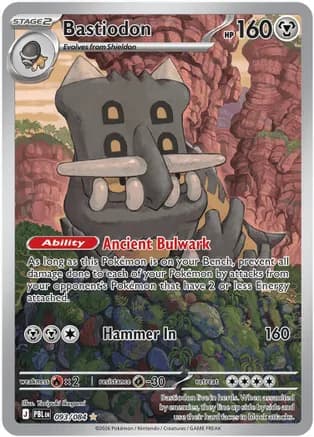 Bastiodon - 093/084 — ME05: Pitch Black Pokémon TCG card by Yoriyuki Ikegami
