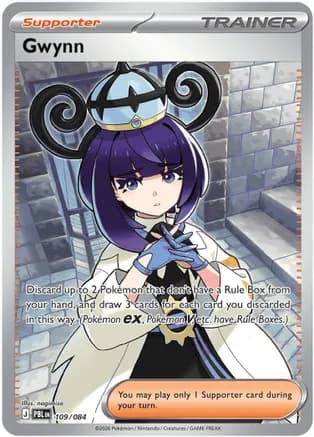 Gwynn - 109/084 — ME05: Pitch Black Pokémon TCG card by nagimiso