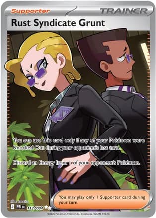 Rust Syndicate Grunt - 112/084 — ME05: Pitch Black Pokémon TCG card by Teeziro