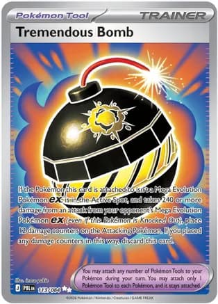 Tremendous Bomb - 113/084 — ME05: Pitch Black Pokémon TCG card by inose yukie