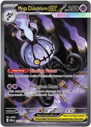 Mega Chandelure ex - 115/084 — Pokémon TCG card