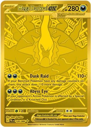 Mega Darkrai ex - 120/084 — ME05: Pitch Black