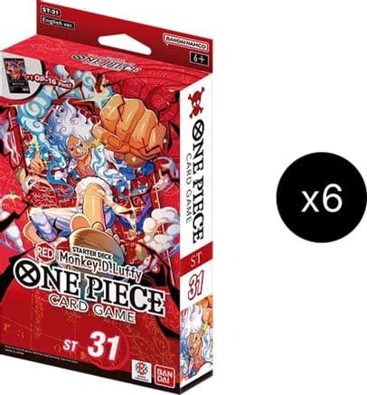 Starter Deck 31: RED Monkey.D.Luffy Display — Starter Deck 31: RED Monkey.D.Luffy
