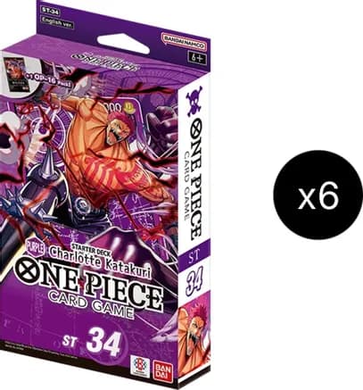 Starter Deck 34: PURPLE Charlotte Katakuri Display — Starter Deck 34: PURPLE Charlotte Katakuri
