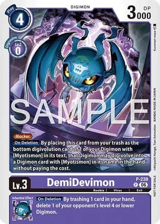 DemiDevimon (Official Store Tournament 2026 Vol. 3 Participant) — Digimon Promotion Cards