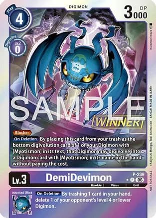 DemiDevimon (Official Store Tournament 2026 Vol. 3 Winner) — Digimon Promotion Cards