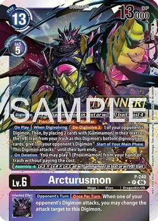 Arcturusmon (Official Store Tournament 2026 Vol. 3 Winner) — Digimon Promotion Cards