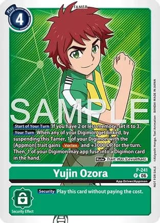 Yujin Ozora (Official Store Tournament 2026 Vol. 3 Participant) — Digimon Promotion Cards
