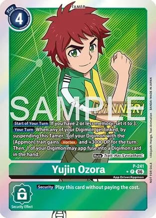 Yujin Ozora (Official Store Tournament 2026 Vol. 3 Winner) — Digimon Promotion Cards