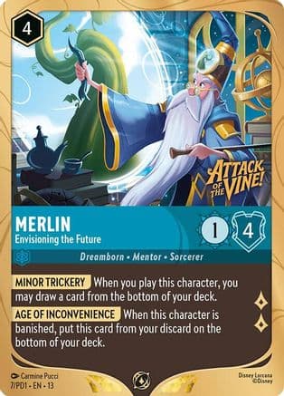 Merlin - Envisioning the Future — Disney Lorcana Promo Cards