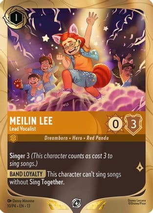 Meilin Lee - Lead Vocalist — Disney Lorcana Promo Cards