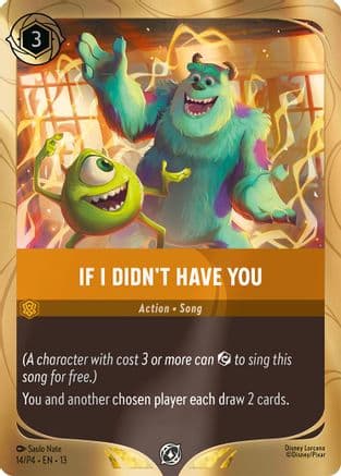 If I Didn't Have You — Disney Lorcana Promo Cards